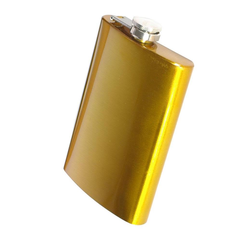 Фляга 9oz 61025 металл Желтый (51560)