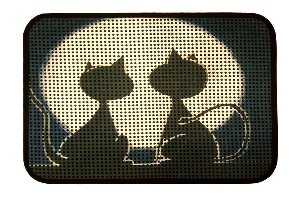 Коврик для кошек под лоток Catsline Romantik Kediler 40х60