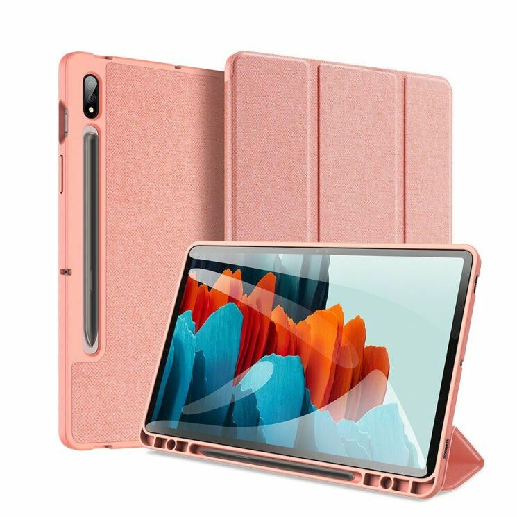 Чехол-книжка Dux Ducis Domo Series для Samsung Galaxy Tab S7 Plus 12,4'' T975 Pink