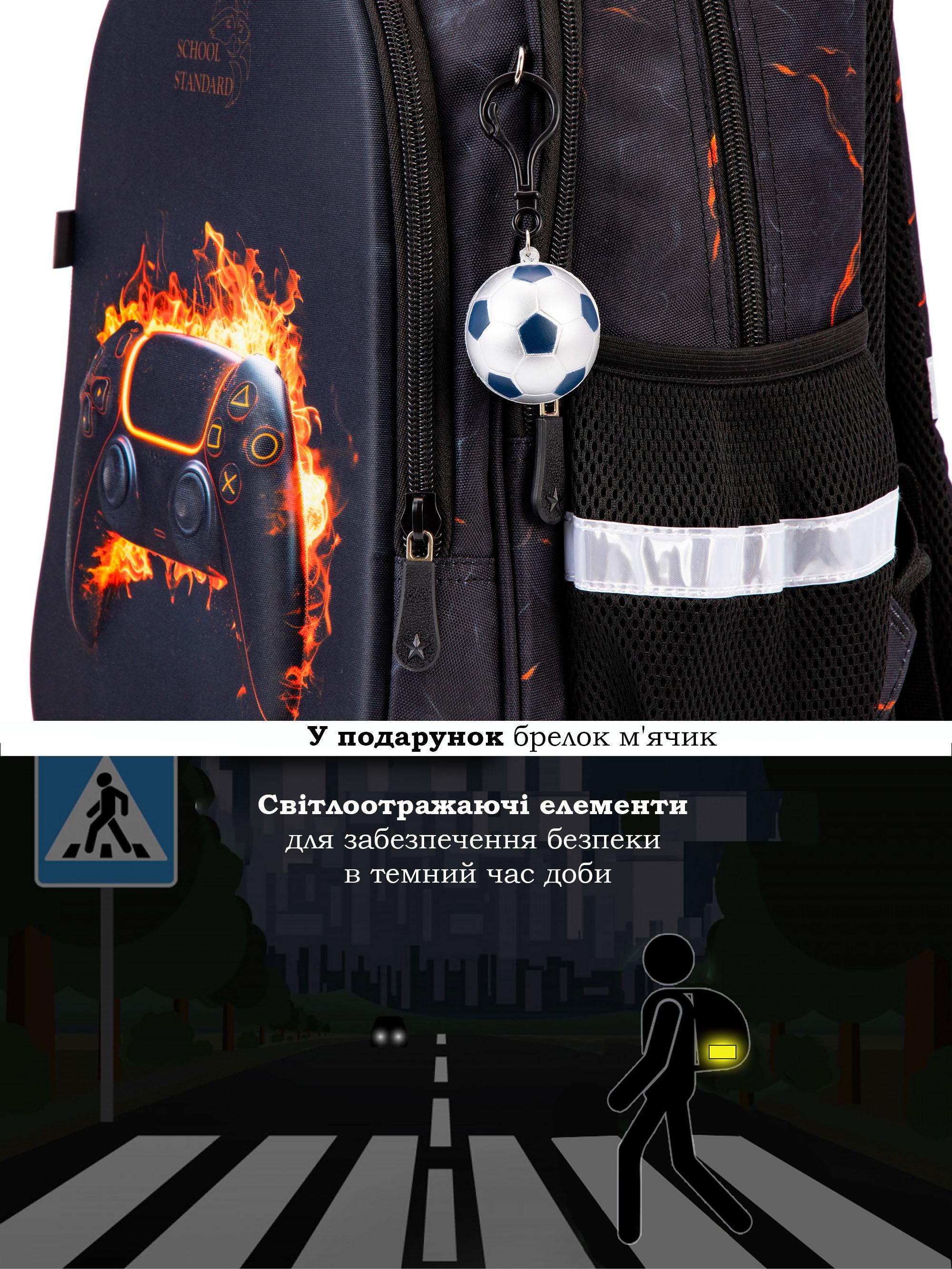 Шкільний рюкзак для хлопчика School Standard Джостик ортопедичний в 1 клас 38х30х18 см (150-23) - фото 7