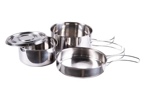 Набір столовий з нержавіючої сталі Mil-Tec на 4 предмети (14648100) Набір столовий з нержавіючої сталі Mil-Tec на 4 предмети (14648100)