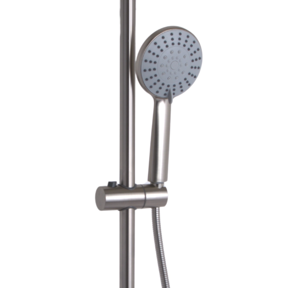 Душова система Lidz Aria 1020 без виливу на два споживача Ø 35 нікель (SD00052238) - фото 3 Душова система Lidz Aria 1020 без виливу на два споживача Ø 35 нікель (SD00052238) - фото 3