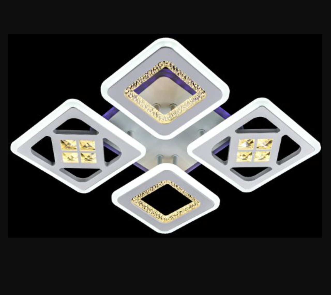 Люстра светодиодная с пультом 134W LED Valeso (193255/2+2С WT)