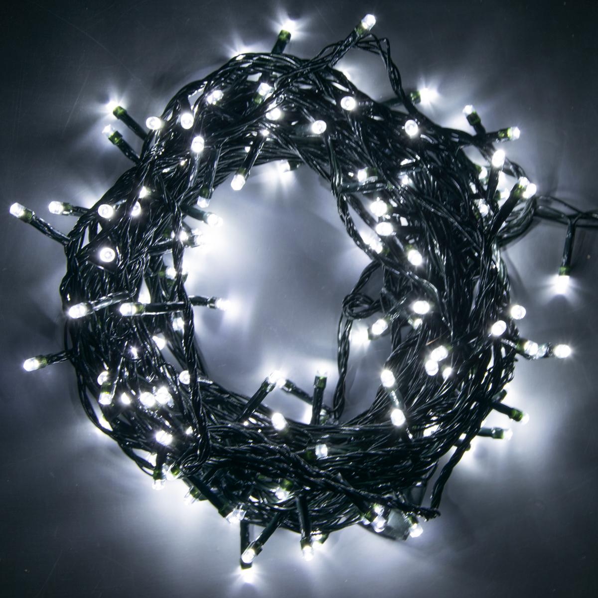 Новорічна гірлянда AJ-1004 165 LED 15 м Білий (1008945-White)