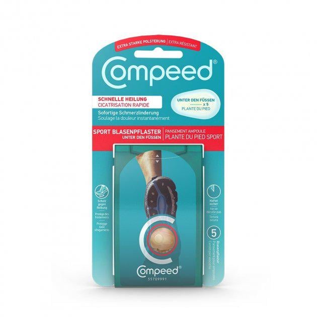 Медицинские пластыри Compeed от волдырей на стопах 5 шт.