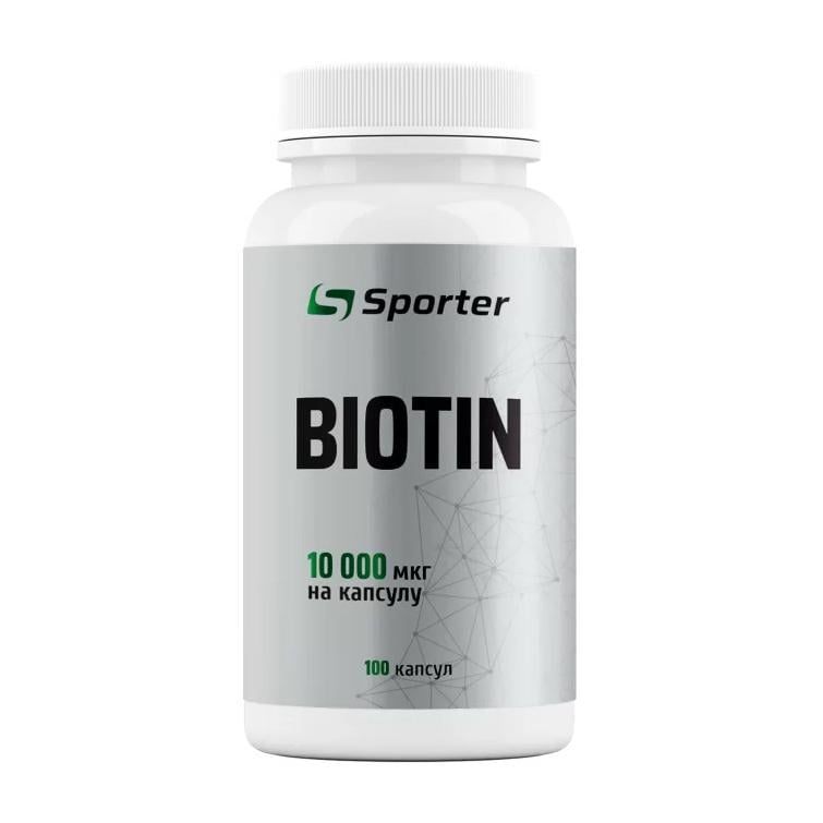Биотин Sporter Biotin 10000 mcg 100 капс.