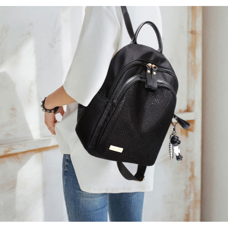 Рюкзак жіночий 35х27х11 см Чорний (693) - фото 4 Рюкзак жіночий 35х27х11 см Чорний (693) - фото 4