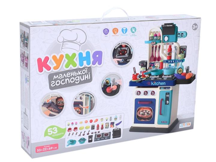 Дитяча кухня Limo Toy 008-969 Кулінарні дива механічна подача води та звукові ефекти 53 деталі Блакитний (2731923080) - фото 3 Дитяча кухня Limo Toy 008-969 Кулінарні дива механічна подача води та звукові ефекти 53 деталі Блакитний (2731923080) - фото 3