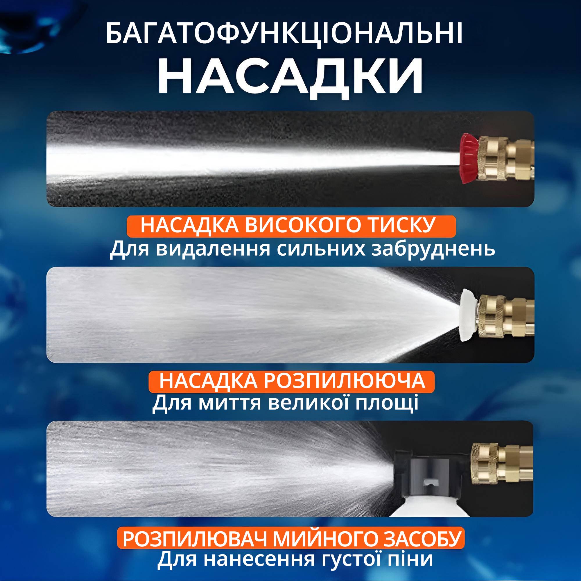 Мийка високого тиску акумуляторна зі зручним кейсом для зберігання - фото 4