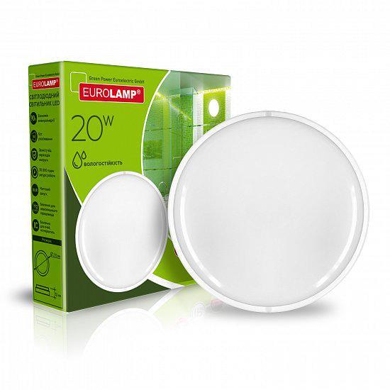 Світильник круглий Eurolamp LED накладний ЖКГ 20W 5500K (24577038)