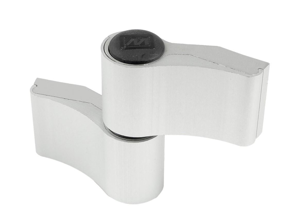 Петля для алюмінієвих дверей WALA WX JOCKER Alu симетрична 92 мм Срібло анодоване (WA-WX80104581)