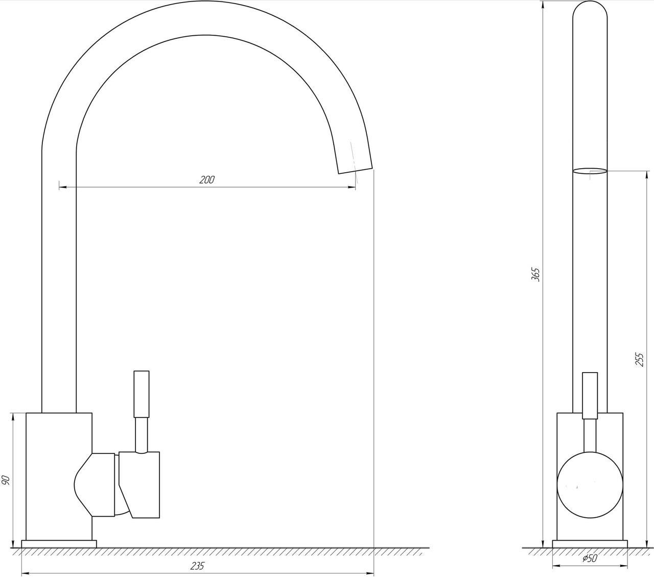 Смеситель для кухни MixMIRA MS1-203S (000018633) - фото 2 Смеситель для кухни MixMIRA MS1-203S (000018633) - фото 2