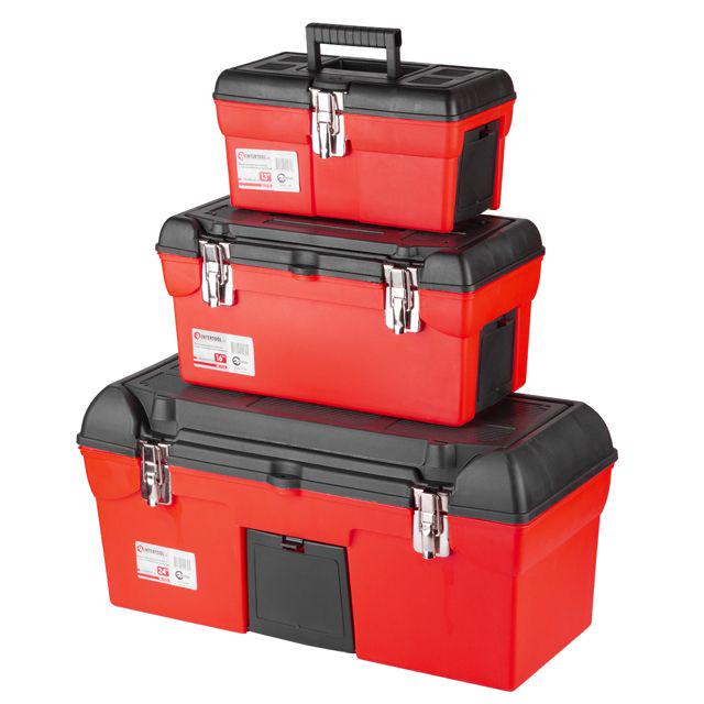Комплект ящиків для інструментів Intertool BX-0007 із металевим замком 3 шт. 13"/16.5"/23,5"