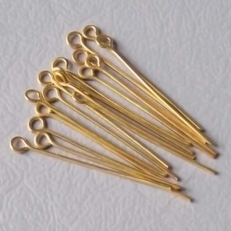 Булавка для бусин и подвесок 30 мм 10 шт. Gold - фото 3 Булавка для бусин и подвесок 30 мм 10 шт. Gold - фото 3