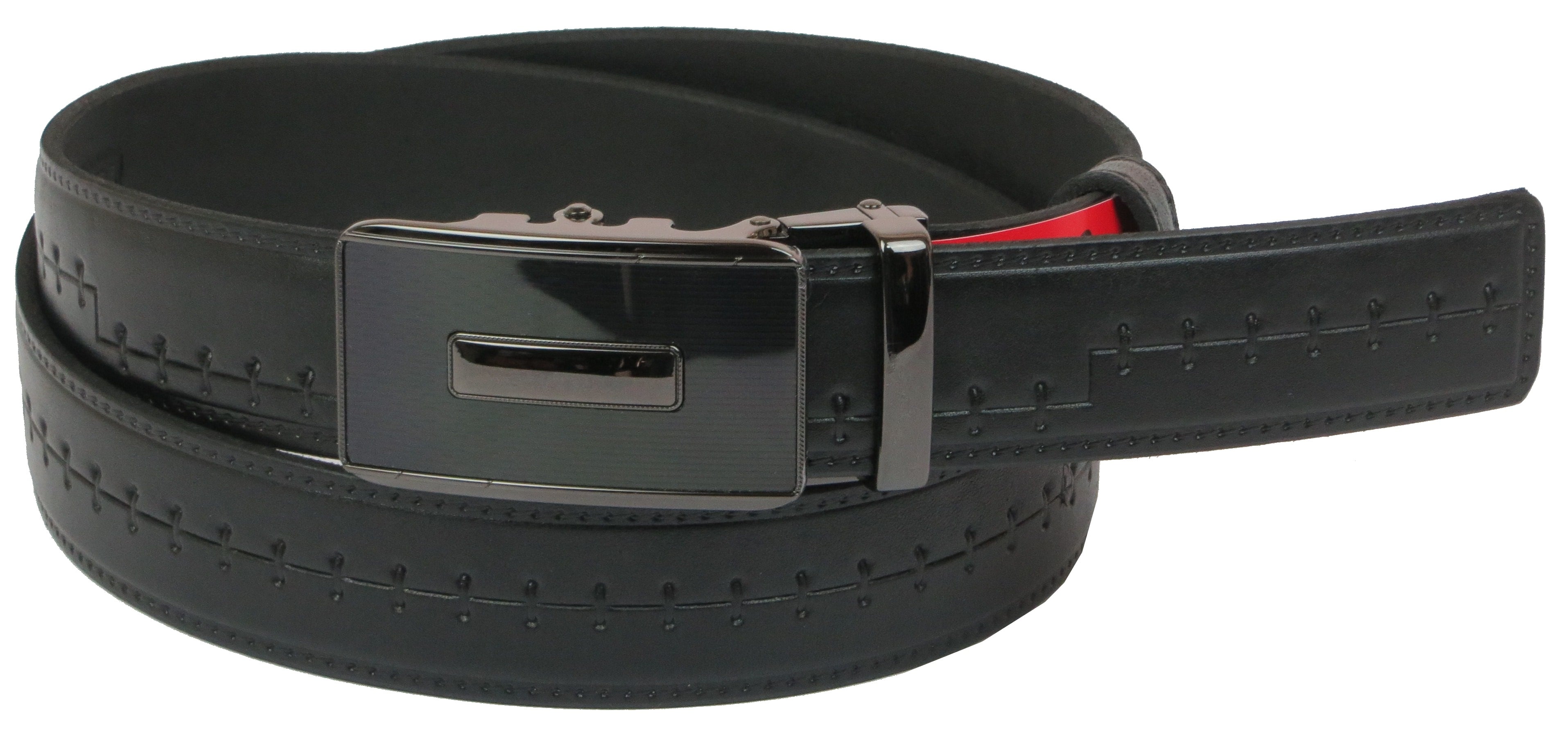 Ремінь чоловічий Skipper шкіряний Чорний (1090-35)