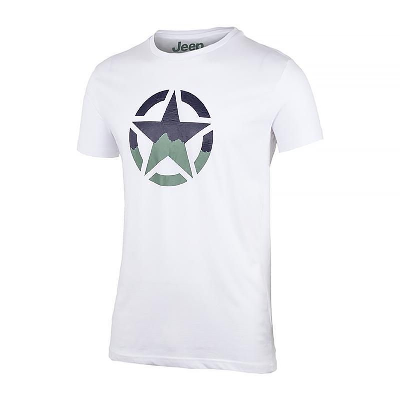 Футболка мужская JEEP T-SHIRT STAR J22W 2XL Белый (O102582-W000 2XL)