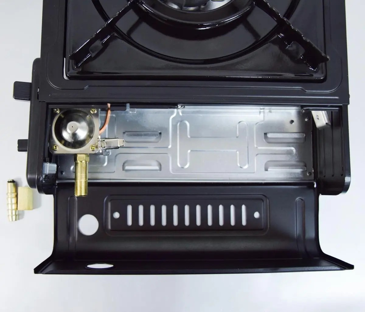 Газовая плита с пьезоподжигом Portable Gas Stove BDZ-155-A в кейсе Черный (20028048) - фото 2