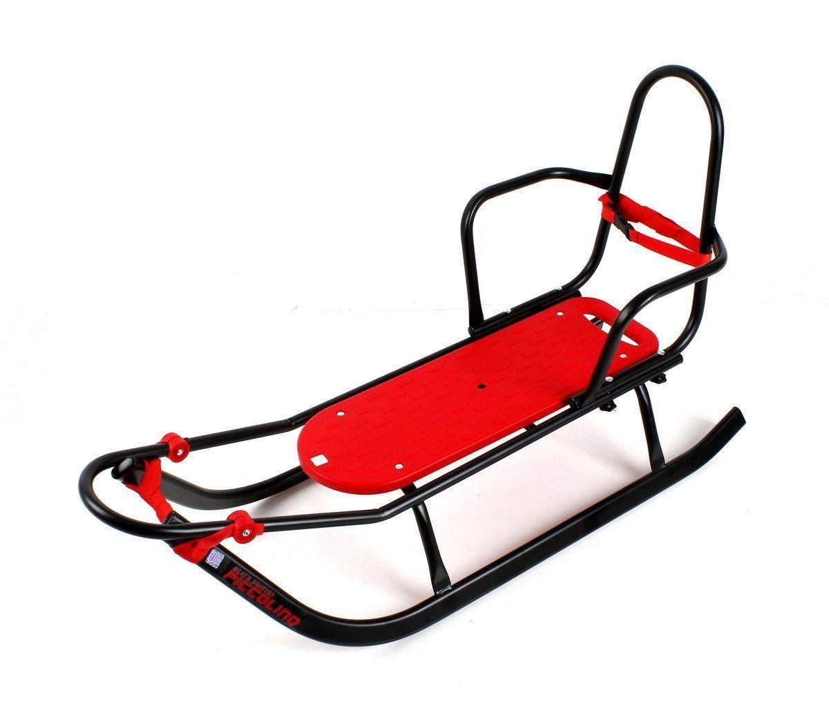 Санки Piccolino Adbor Black Edition со спинкой Красный