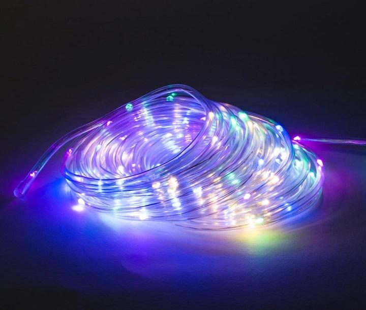 Гирлянда уличная светодиодная дюралайт от USB 100 LED 9 м RGB (6a1d175e) - фото 1