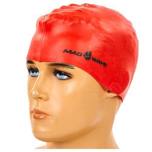 Шапочка для плавания Mad Wave Intensive M053501 Красный (60444036) - фото 1