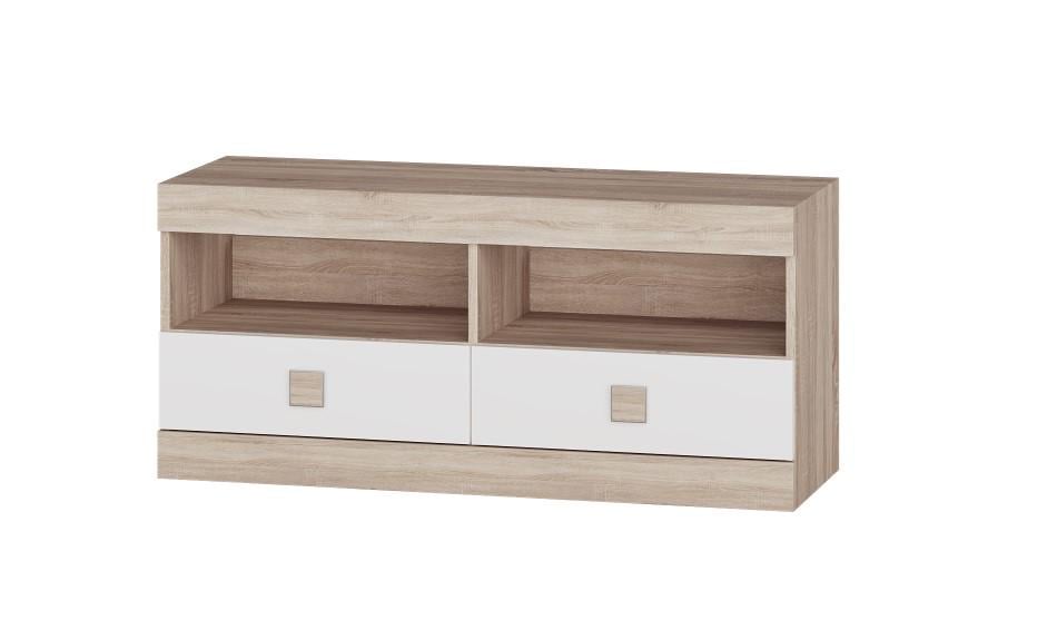 Тумба под телевизор Эверест Соната ТВ 1100 Дуб сонома/Белый