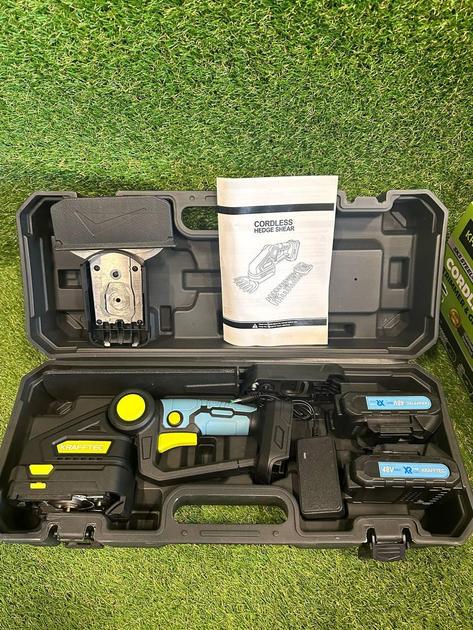 Аккумуляторные ножницы кусторез Krafftec 2 в 1 два аккумулятора/зарядное устройство/пластиковый кейс (28150465) - фото 8 Аккумуляторные ножницы кусторез Krafftec 2 в 1 два аккумулятора/зарядное устройство/пластиковый кейс (28150465) - фото 8