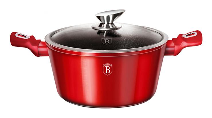 Каструля Berlinger Haus Burgundy 4,1 л мармурове покриття (BH-1257N)