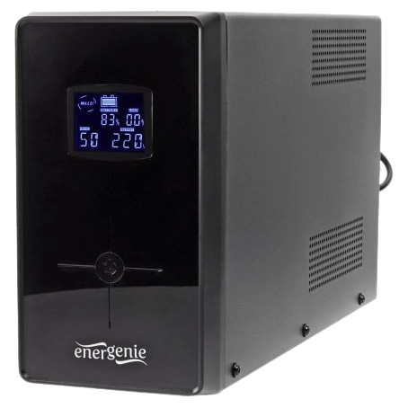 Стабилизатор напряжения EnerGenie EG-UPS-035 2000ВA 1200 Вт 2 Shuko 9 Ah Black (34063613)