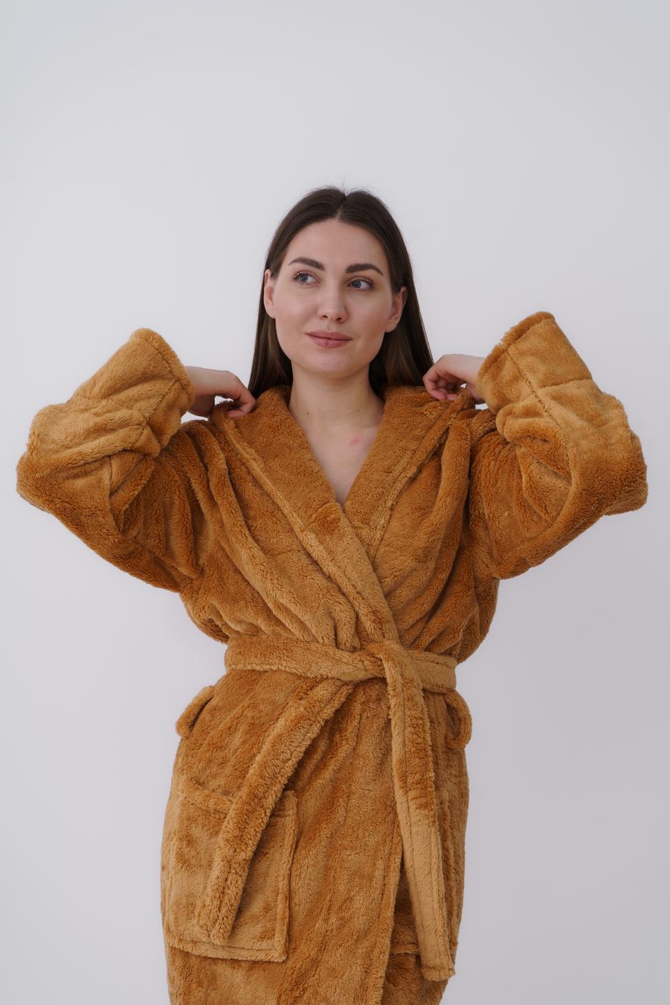 Халат жіночий UT Store HT01 XL Кавовий - фото 3