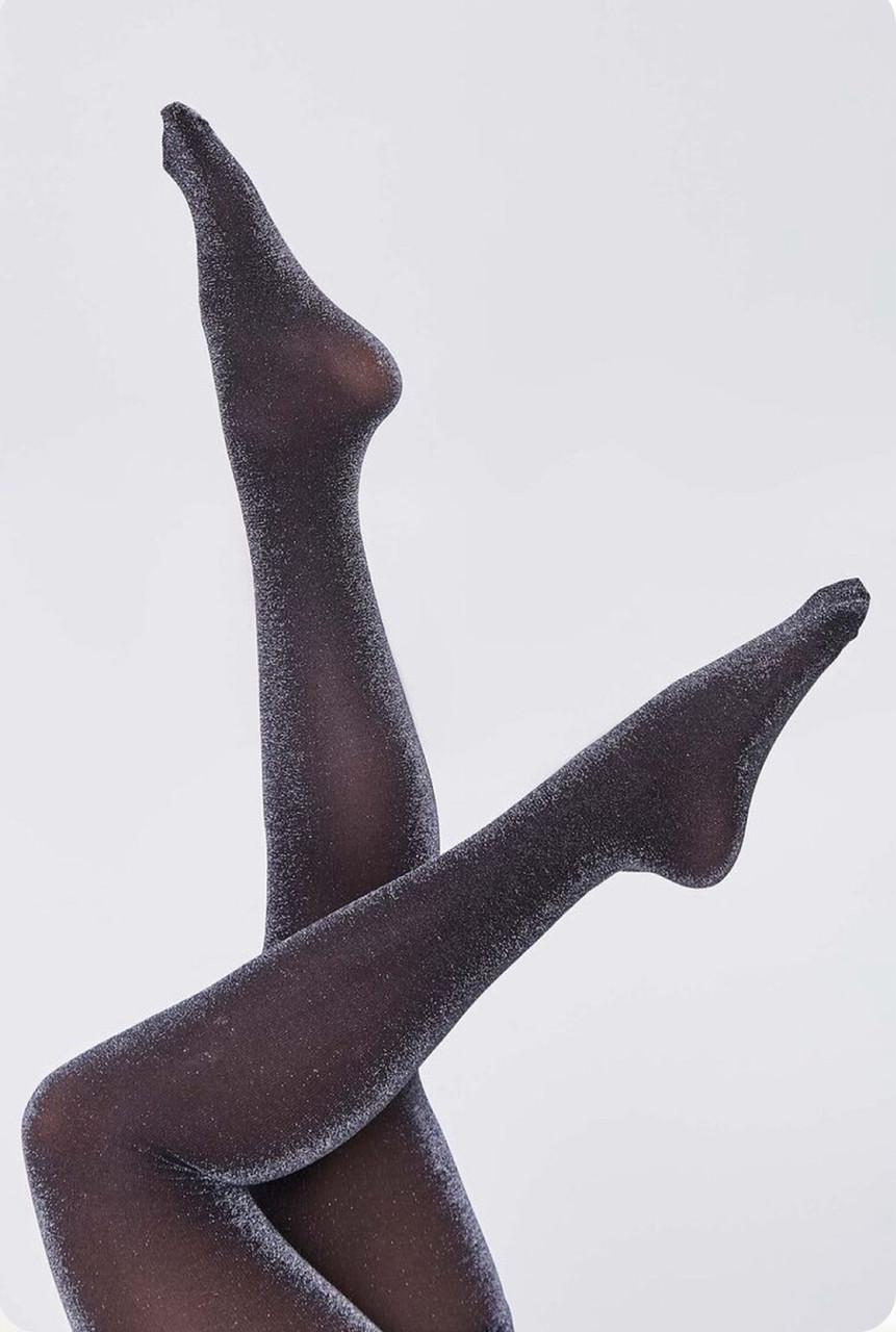 Колготки CARNEVALE Lores блискучі з люрексом 20 den р. 3 Срібний (1048) - фото 3