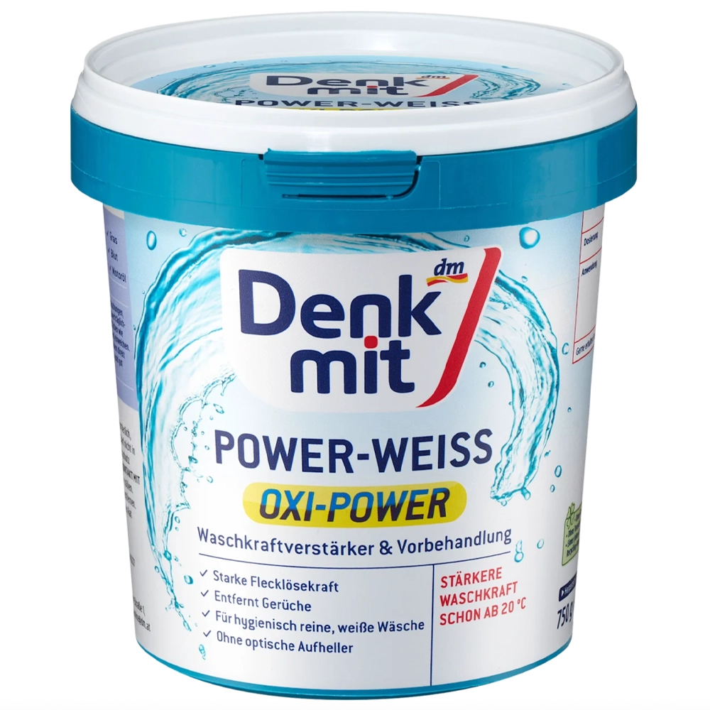 Порошок DenkMit Oxi Power для виведення плям з білих тканин 750 г (EPI-15102025-756)