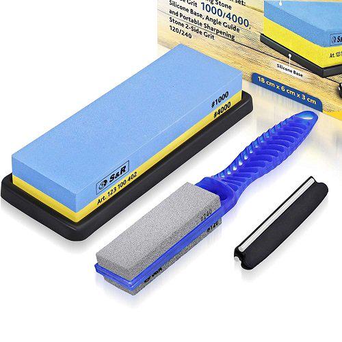 Набір точильних брусків S&R 4000/1000 120/240 4 пр. (123100402) - фото 2 Набір точильних брусків S&R 4000/1000 120/240 4 пр. (123100402) - фото 2