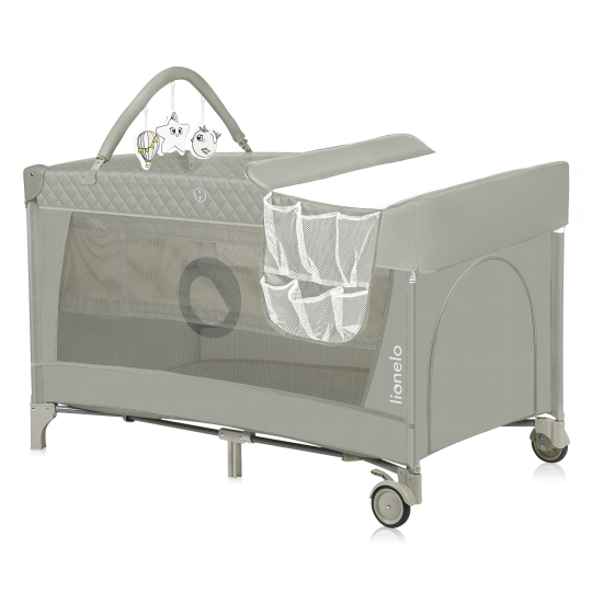Кроватка-манеж Lionelo FLOWER Cappuccino