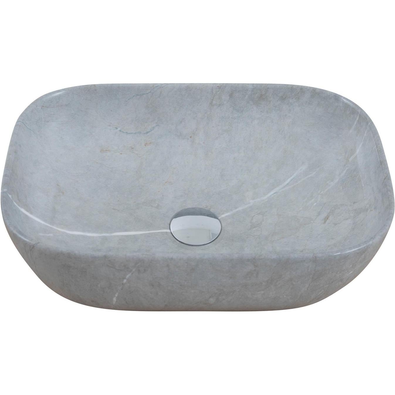 Раковина накладная Cabo Venus 455x325 прямоугольная, серая матовая (АР000132033)