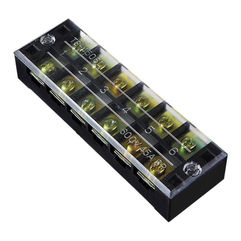 Клемна колодка CNC ТВ-4506 в корпусі 6P 45А 600V (Б00029458)