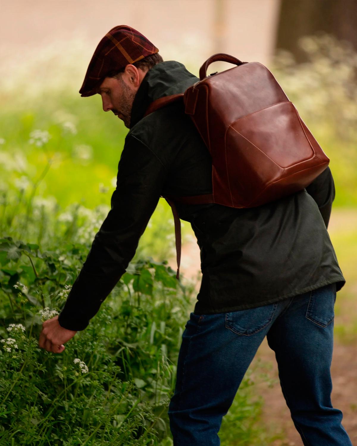 Городской рюкзак мужской кожаный Ashwood K47 Chestnut - фото 8 Городской рюкзак мужской кожаный Ashwood K47 Chestnut - фото 8