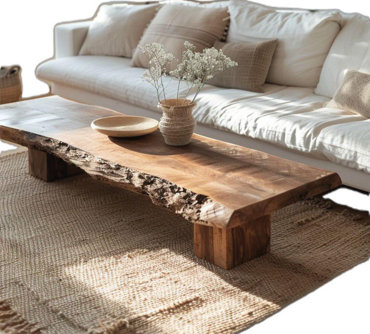 Журнальный стол из массива дерева с живым краем 440х750 мм (SD85849) - фото 2 Журнальный стол из массива дерева с живым краем 440х750 мм (SD85849) - фото 2