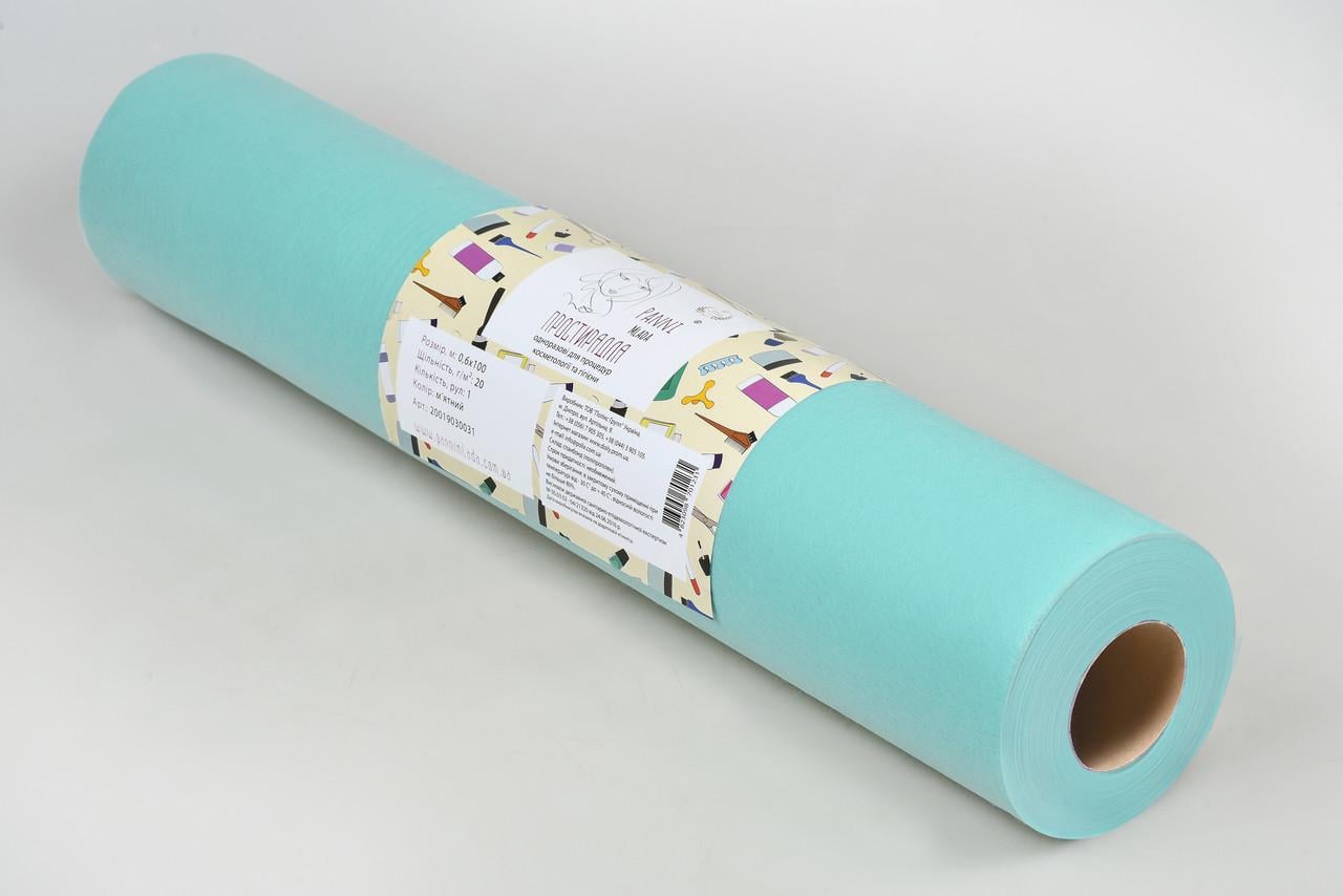 Простыни Panni Mlada из спанбонда 0,8х500 м Мятный (2538725543)