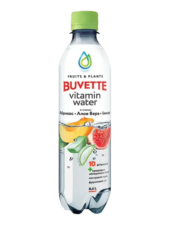 Напиток Buvette Vitamin Water с абрикосом/инжиром/Алоэ вера 500 мл (BVT-00001)