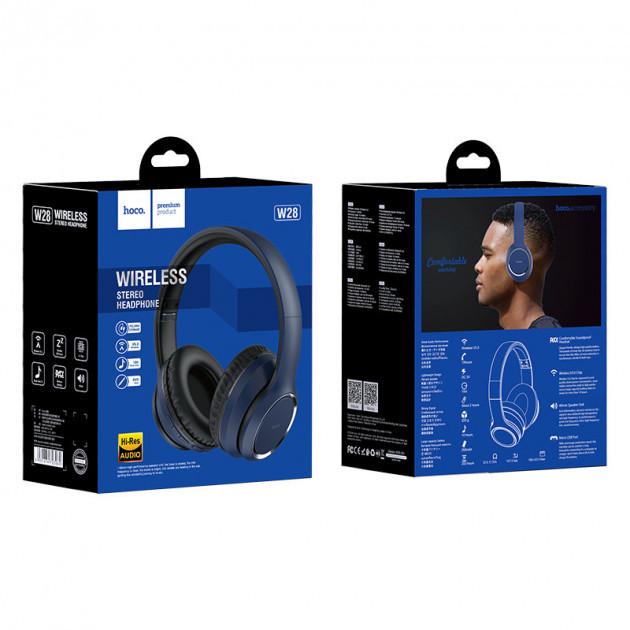 Наушники Bluetooth Hoco W28 Blue - фото 4