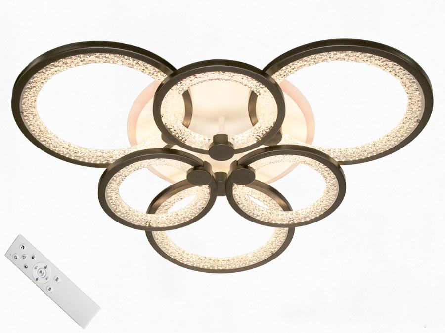 Люстра потолочная Octav светодиодная с диммером 115 Вт (MX2537/3+3BK LED)