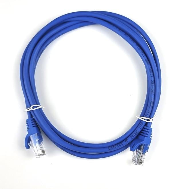Сетевой кабель патч-корд CAT 5 LAN 15 м Синий (87150/15unk) - фото 1