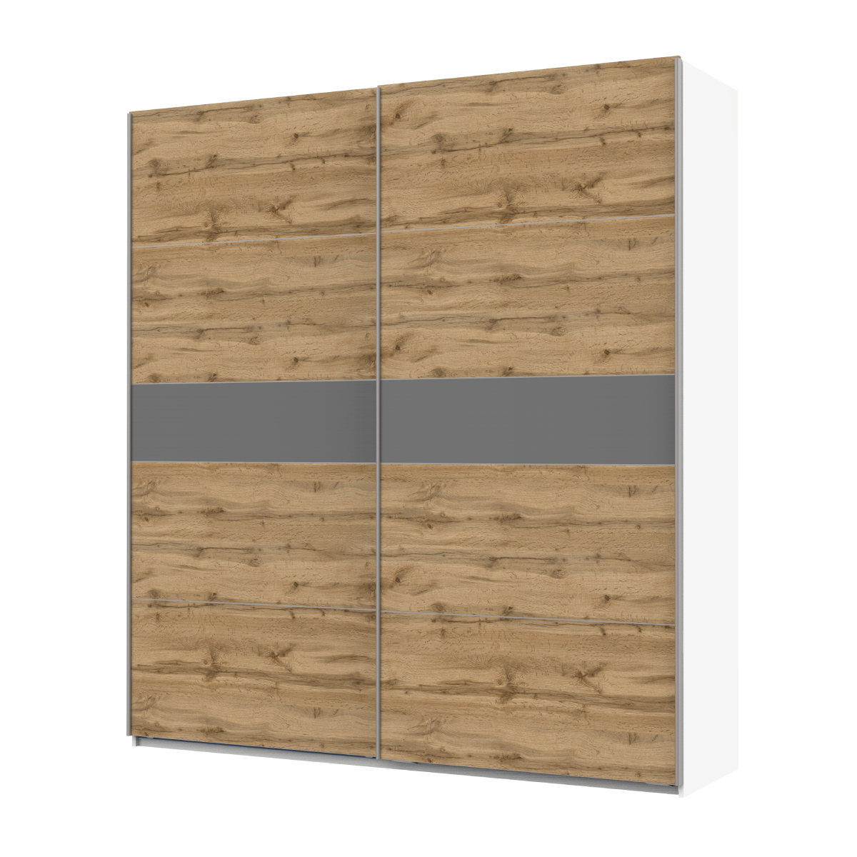 Шкаф-купе двухдверный Doros G-Caiser 220х60х240 см Белый/Тахо/Графит (DRS-011010)