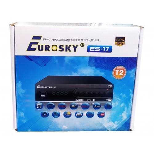 Тюнер T2 DVB-T2/C Eurosky ES-17 Metal IPTV - фото 5