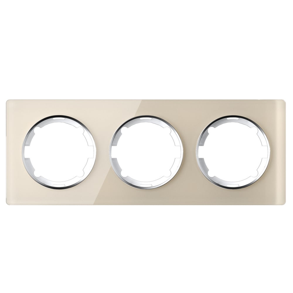 Рамка потрійна OneKeyElectro Garda Бежевий (2E52301302)