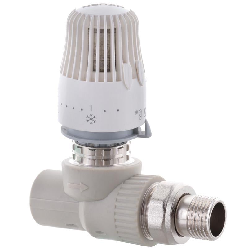 Кран термостатичний KOER K0155.PRO з термоголовкою прямою PPR 20 мм x 1/2" (KP0198) Кран термостатичний KOER K0155.PRO з термоголовкою прямою PPR 20 мм x 1/2" (KP0198)