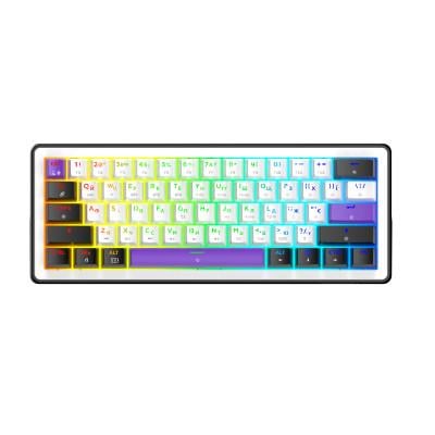 Клавиатура Hator Hellyberry HK60 Mechanical Linear RGB Bluetooth/USB UA White/Violet (HK60_wireless) Клавиатура Hator Hellyberry HK60 Mechanical Linear RGB Bluetooth/USB UA White/Violet (HK60_wireless)