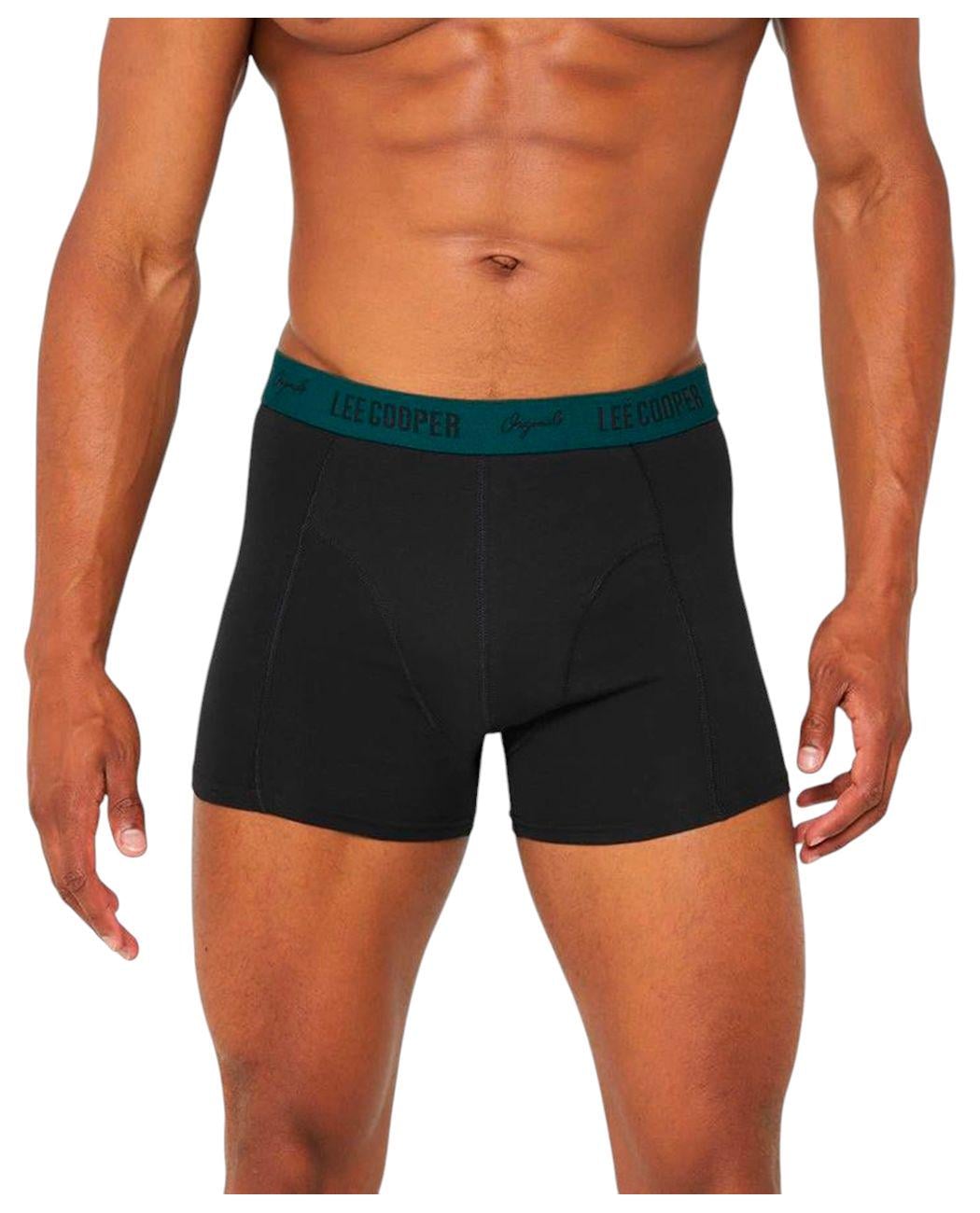 Трусы-боксеры мужские Lee Cooper 42261140GREEN L Черный/Зеленый (4226114043015)