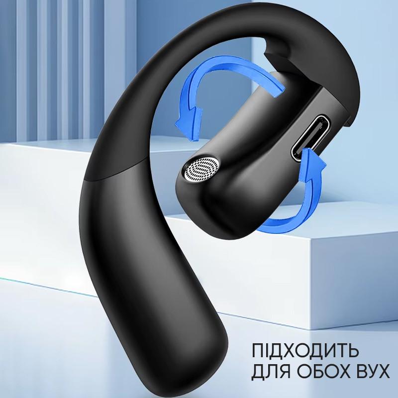 Гарнітура U&P F22 Bluetooth 5.4 IPX6 200 mAh Black (SHT-F22-BK) - фото 6