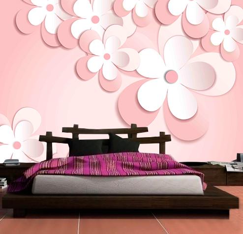 Фотообои 3D флизелиновые цветочные для спальни/зала/кухни Ромашки